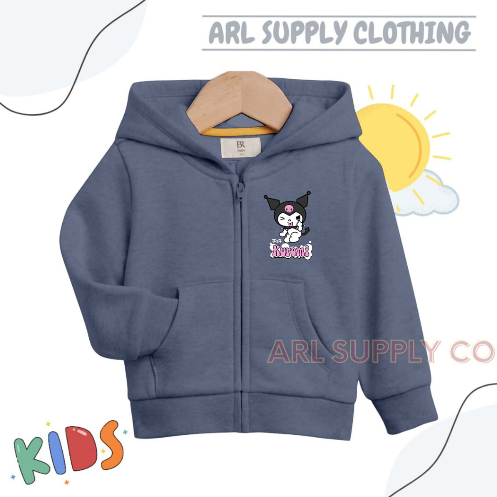 ARLSUPLY.CO - เสื้อแจ็คเก็ตซิป KUROMI สําหรับเด็กอายุ 2-12 ปี
