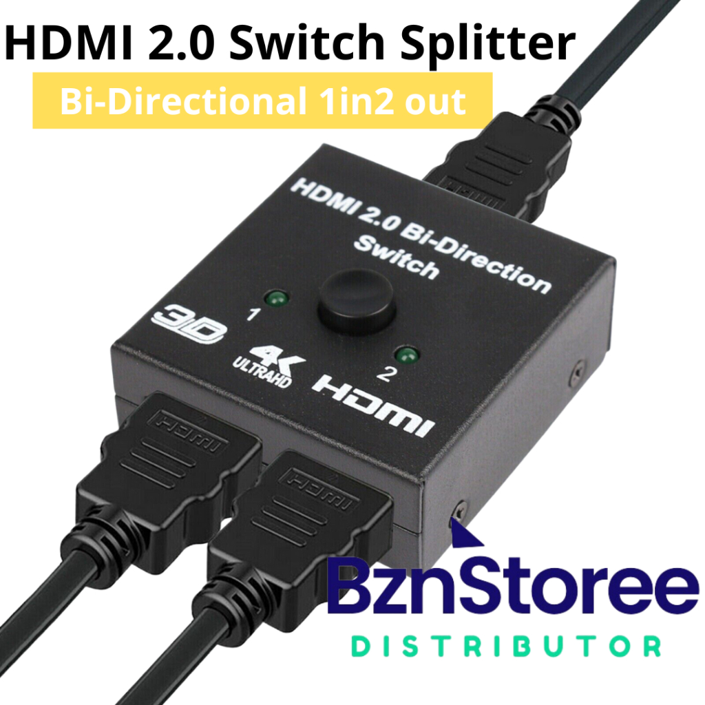 Hdmi Bi-directional Splitter หรือ Switcher 4K 60Hz /HDMII switch และ Splitter 2in 1out/ 1in 2 OUT/HD