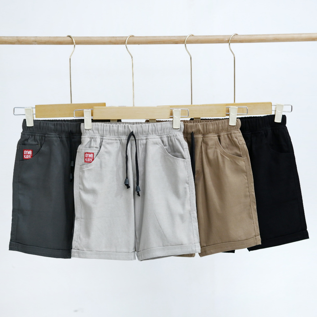 KATUN MIKO กางเกงขาสั้นผ้าฝ้ายชิโน่เด็กผู้ชาย