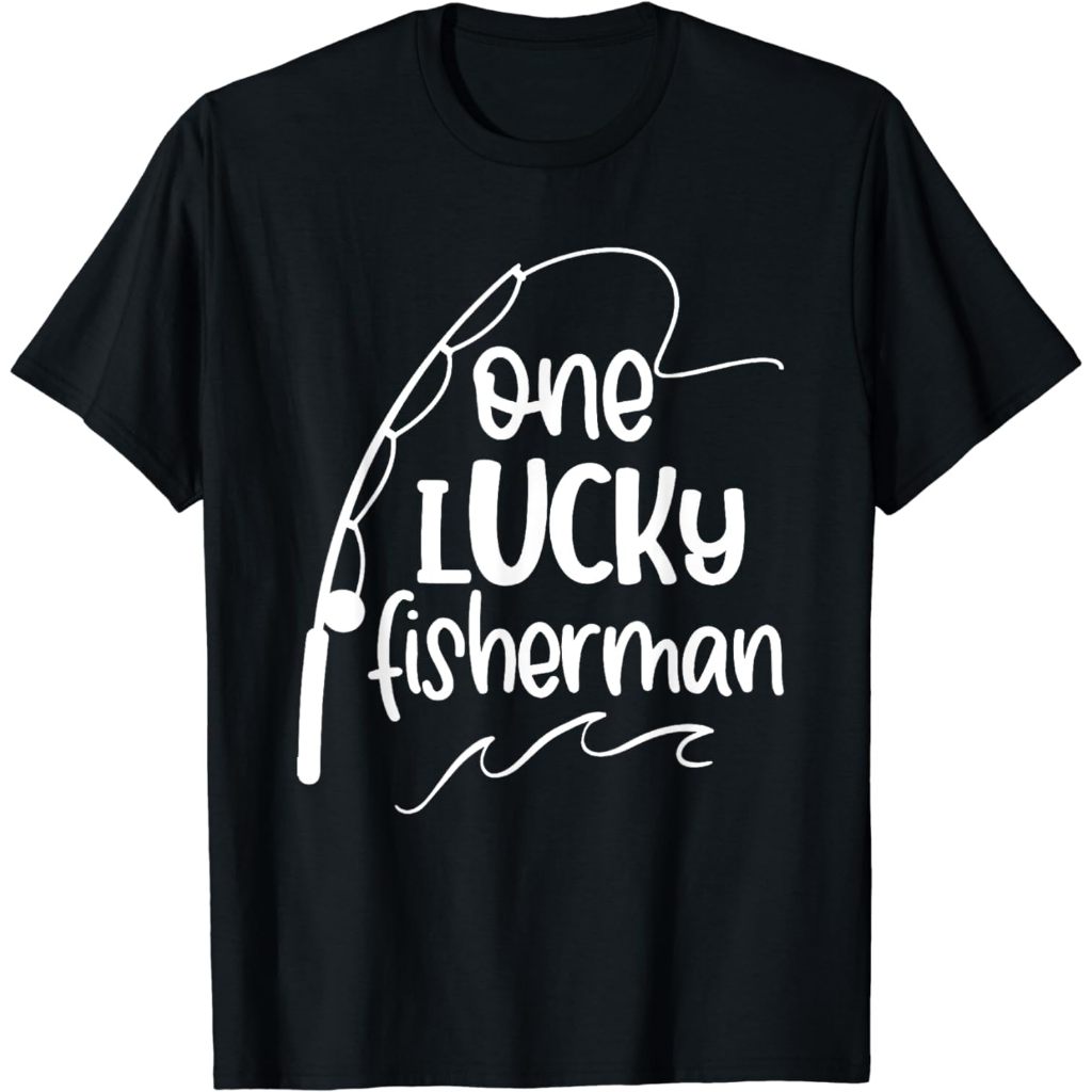 Premium Distro Adult T-shirt Best Catch of His Life One Lucky Fisherman Couple Matching T-Shirt