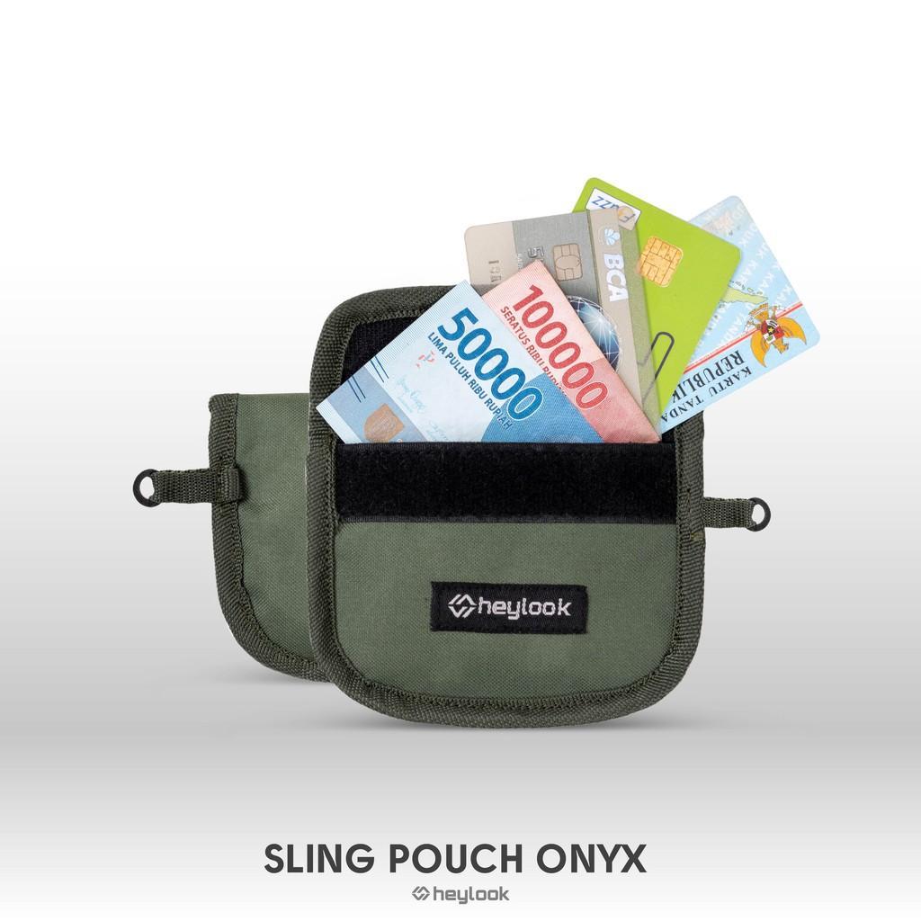 HEYLOOK Official - Sling Pouch ONYX Pouch Mini Wallet Card Wallet Neckbag Coin Wallet Sling Bag Pouc
