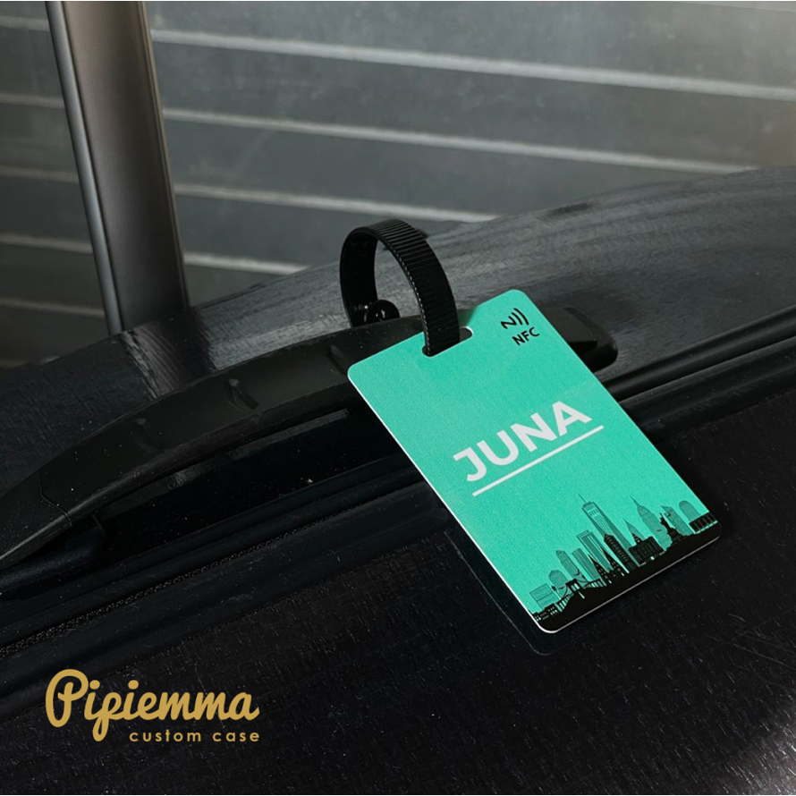 Gantungan แท็กกระเป๋าเดินทาง NFC Smart Tap Travel กระเป๋าเดินทางที่แขวนกระเป๋า