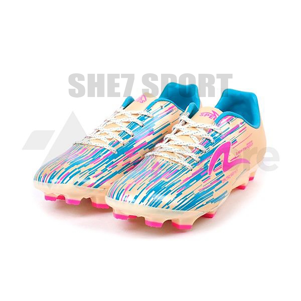 ใหม่!! รองเท้ากีฬา รองเท้าฟุตบอล รุ่น Reborn FG สีงาช้าง สีพื้น