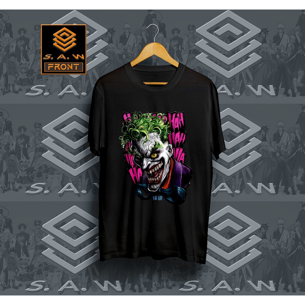 Katun Joker เสื้อยืด COMIC DC Joker Batman Harley Quinn เสื้อยืดผู้ชายผู้หญิง SAW ผ้าหวีผ้าฝ้าย 30S