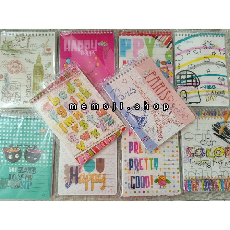 สมุดโน๊ตแฟนซี A6 เกลียว