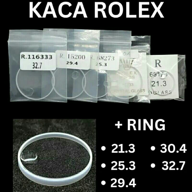 กระจกนาฬิกา Rolex plus แหวน