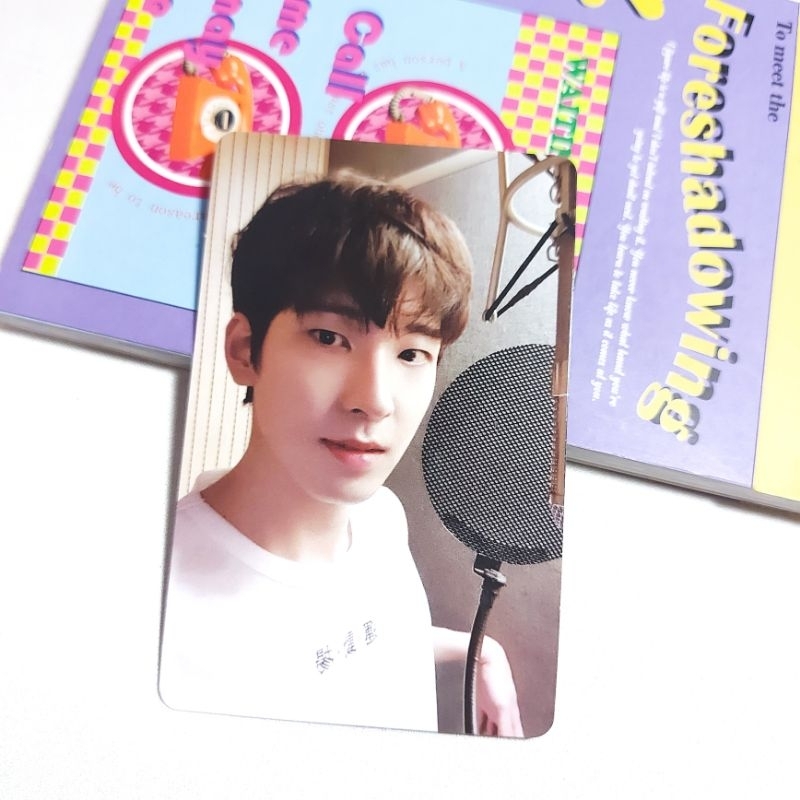 [ตัวแทนจําหน่ายอ่าน Pc โฟโต้การ์ด Seventeen Wonwoo Semicolon Wonwoo Semcol Wishkas Ra Colletion