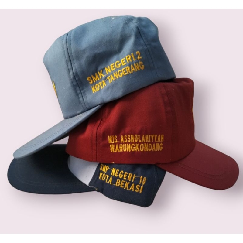 หมวกที่กําหนดเองสําหรับ ELEMENTARY, MIDDLE, และ SCHOOL สูง (ขั้นต่ํา 20ps)