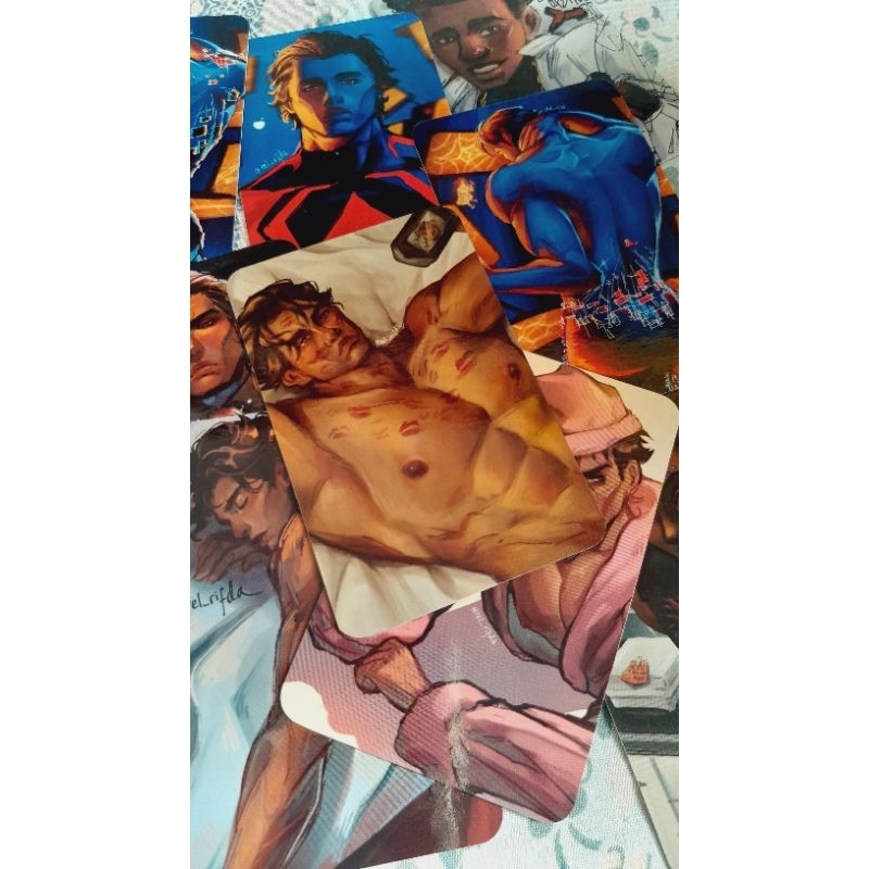 SAVING PACKAGE PHOTOCARD SET ASTV Miguel Ohara 2099, Hobie Brown Spiderpunk, Miles MoralesSpiderman 
