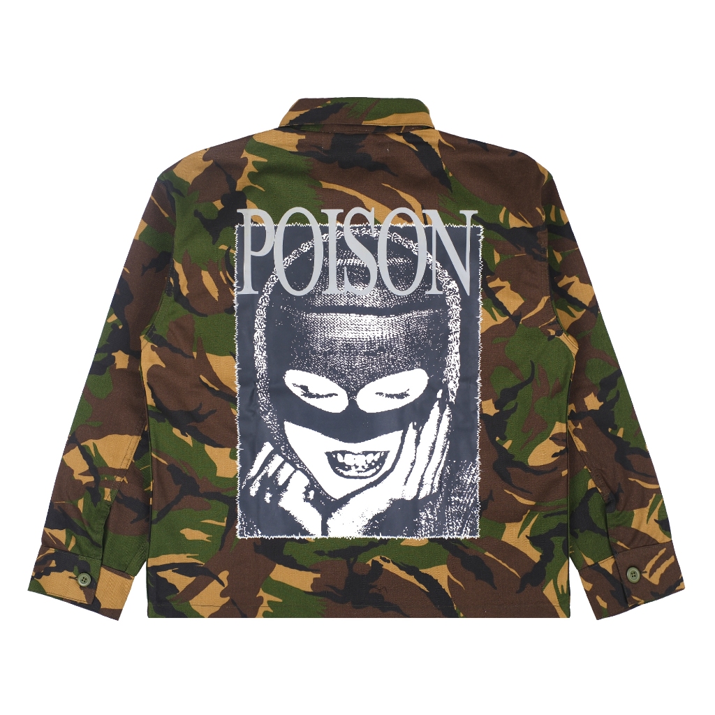 POISON FOREVER MASK GIRL WOODLAND CAMO JACKET