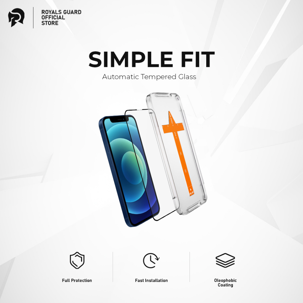 Simple Fit Easy Application Premium Screen Protector โดย Royals Guard