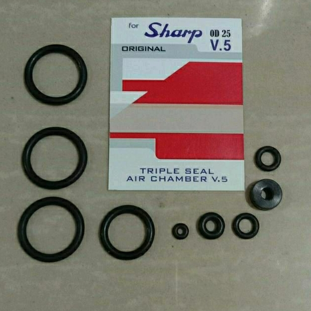 ชุดซีล v-5 shap 0d 25 o แหวน shap 0d 25 บรรจุ 9 ชิ้น