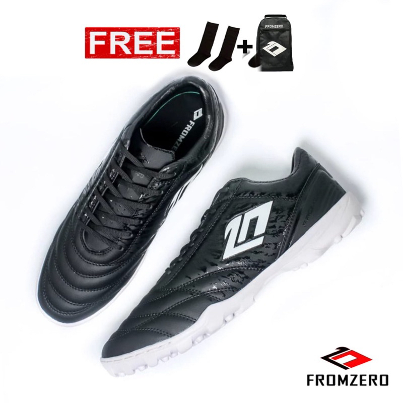 Fromzero - Starkia Xtervolt Black White IN original รองเท้าฟุตซอล