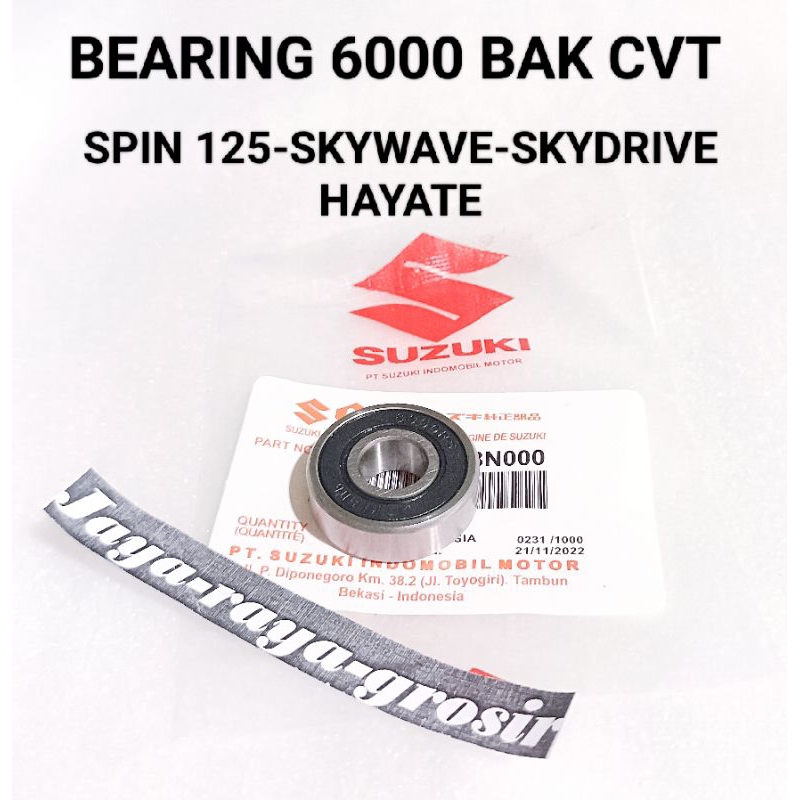 BEARING 6000 คอ BAK CVT SPIN 125 SKYWAVE HAYATE SKYDRIVE คุณภาพสูง