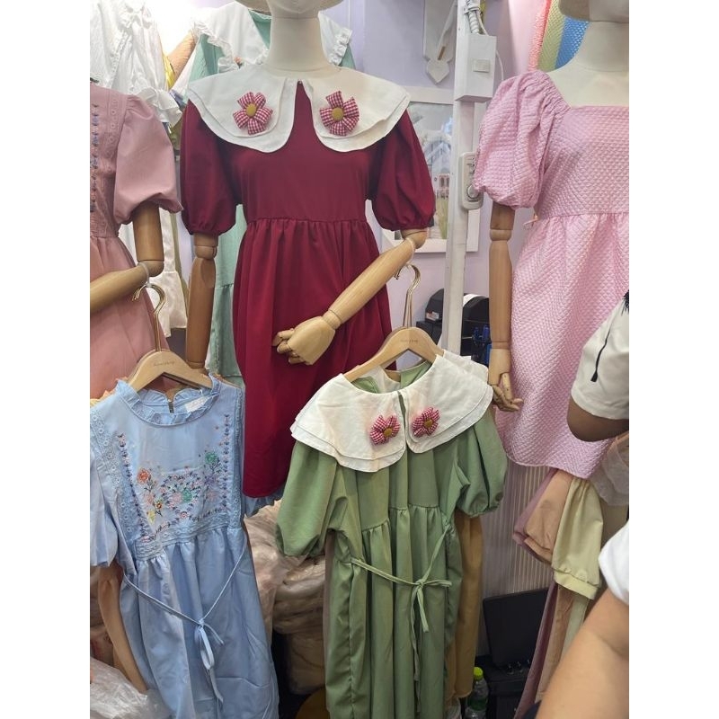 BJ - ANN SHOP DRESS 730 4 สีนําเข้า BANGKOK