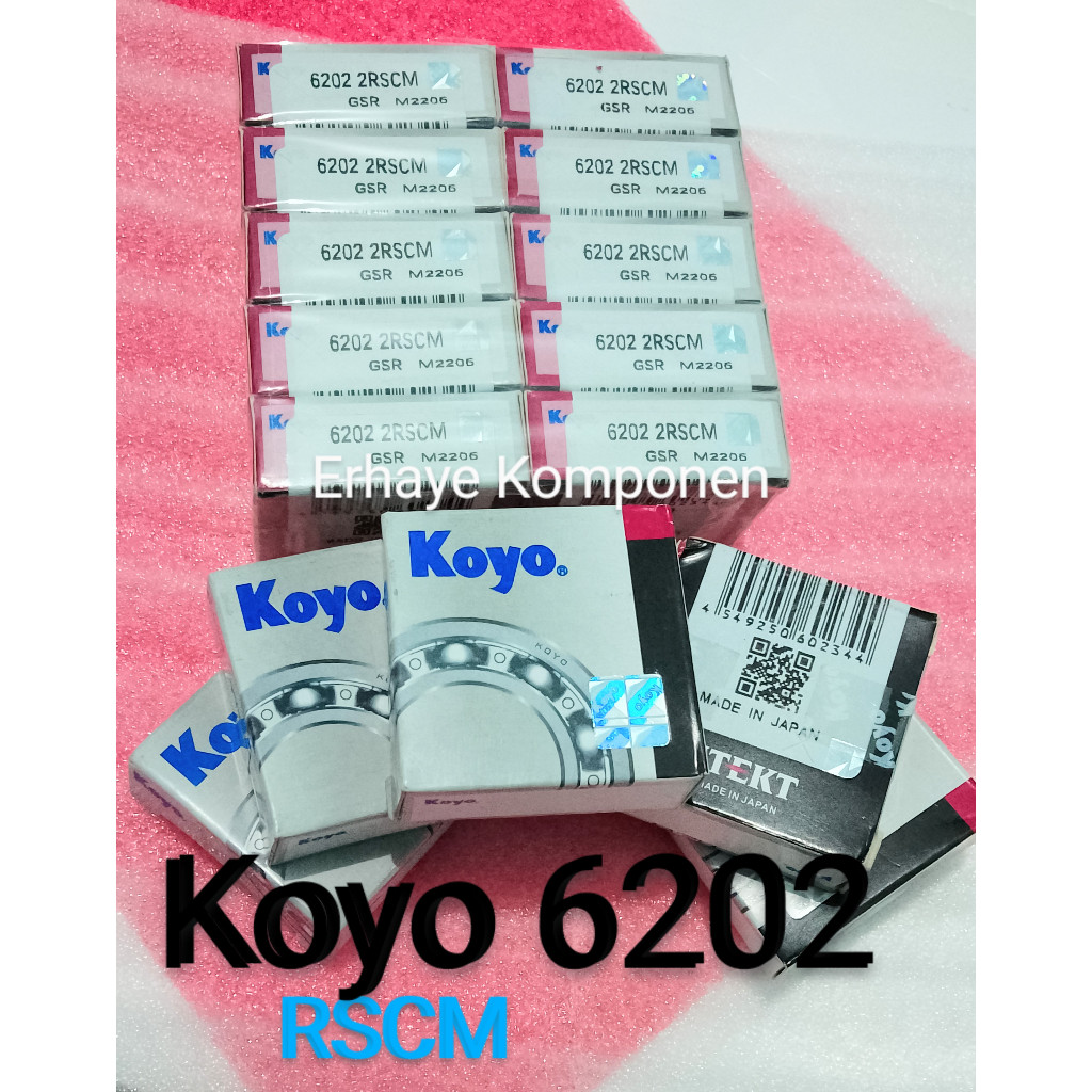 แบริ่ง 6202 2RS Koyo Japan Laher 6202 koyo