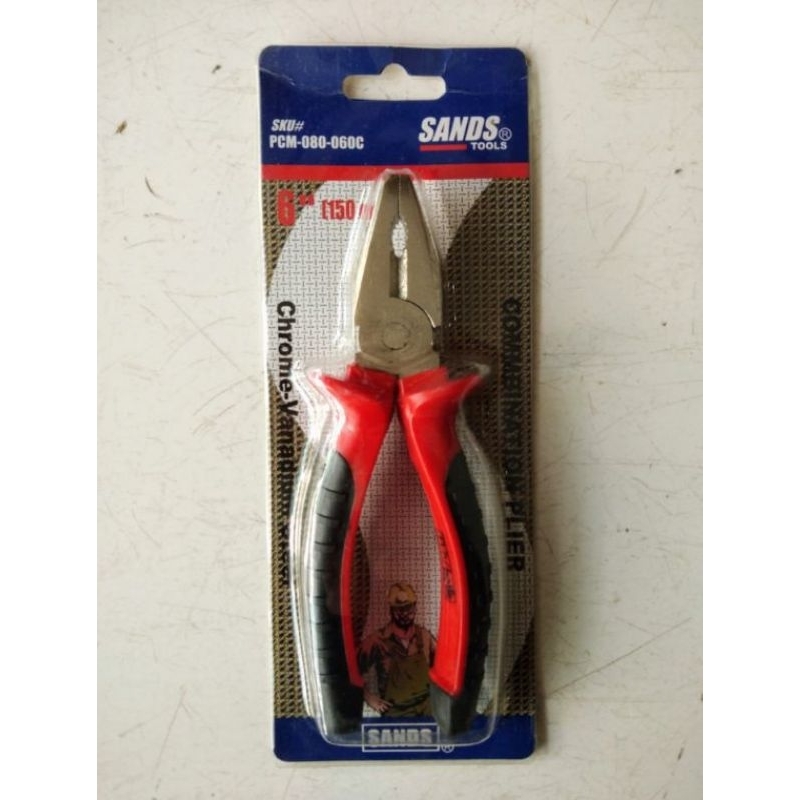 คีมผสมยี่ห้อ COMBINATION PLIERS / SANDS 8" COMBINATION PLIERS / SANDS