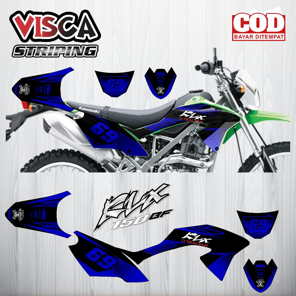 Old Klx 150 BF Striping Sticker EVS Variation