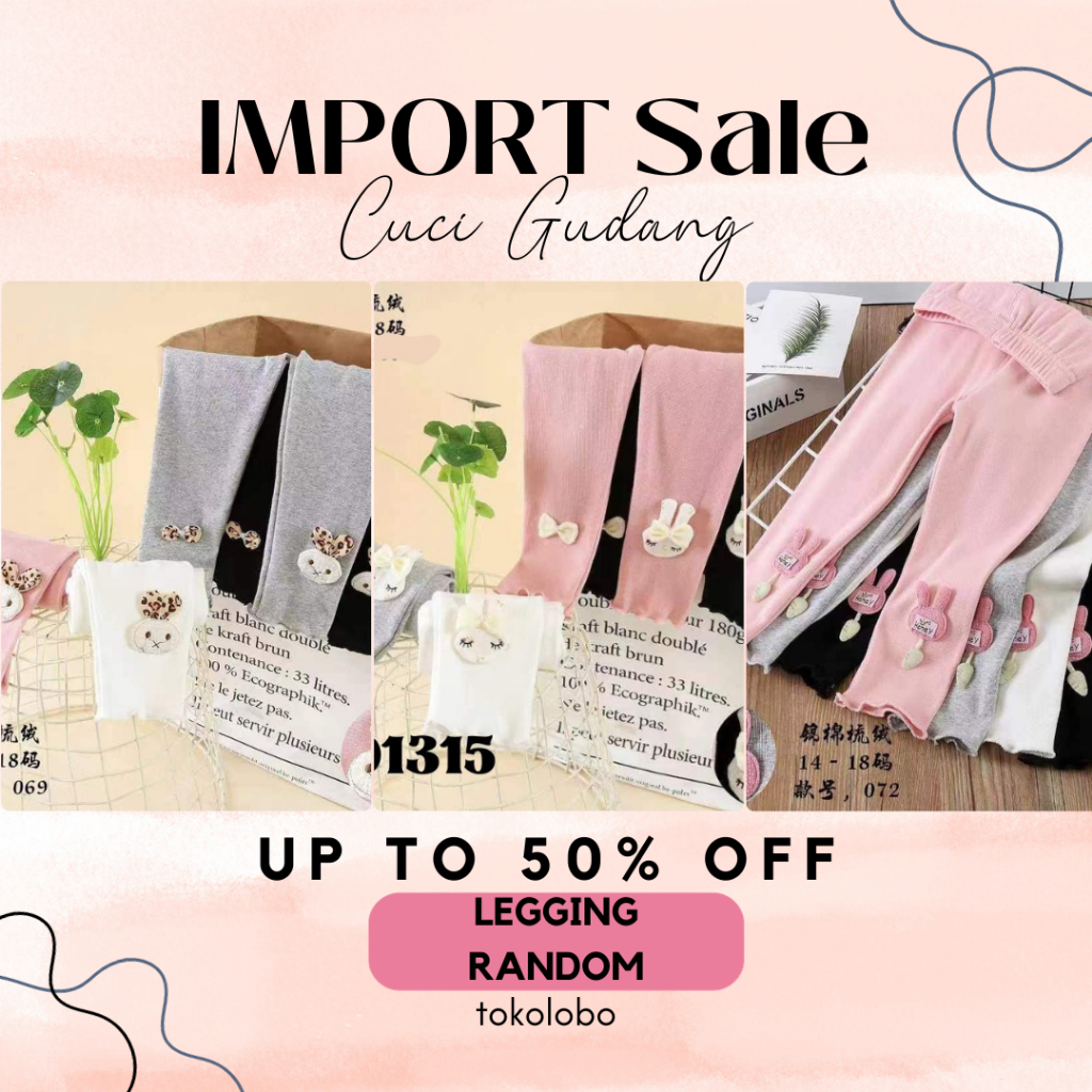 WAREHOUSE SALE!!! IMPROYY LEGGINGS WAREHOUSE CLEARANCE RANDOM MOTIFS/สี