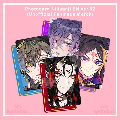 Photocard NIJISANJI EN Luxem Noctyx ใหม่เครื่องแต่งกาย Vox Akuma Mysta Rias Ike Eveland Shu Yamino Lucanshiro Fulgur Ovid Uki Violeta [Un Merchofficial]
