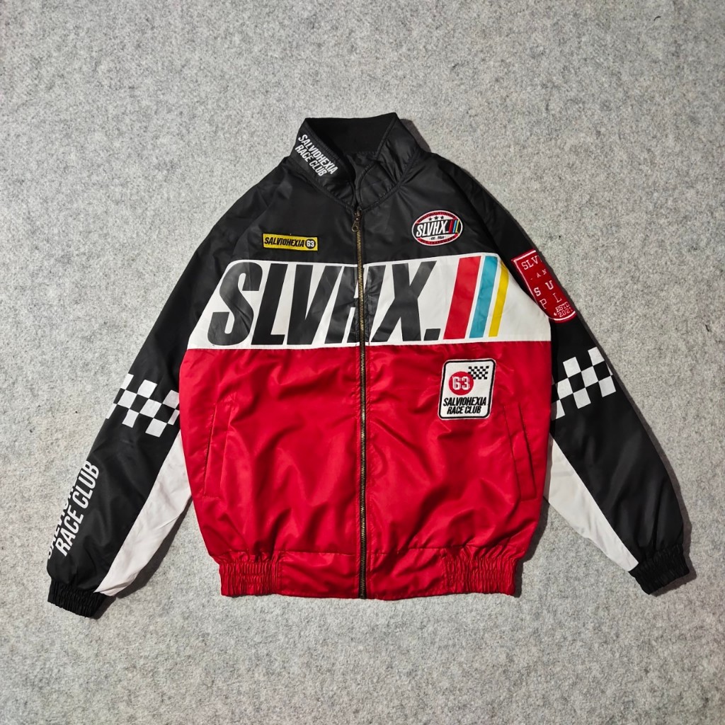 SLVHX Premium Nascar Racing Jacket - เสื้อแจ็คเก็ตมอเตอร์ไซค์ Sunmori Varsity ใหม่ล่าสุดสําหรับผู้ชายและผู้หญิง