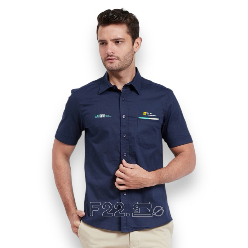 Kemeja [ALISAN] เสื้อยูนิฟอร์ม Bumn • PLN Indonesia Power •งานปักทั้งตัว (ALISAN)