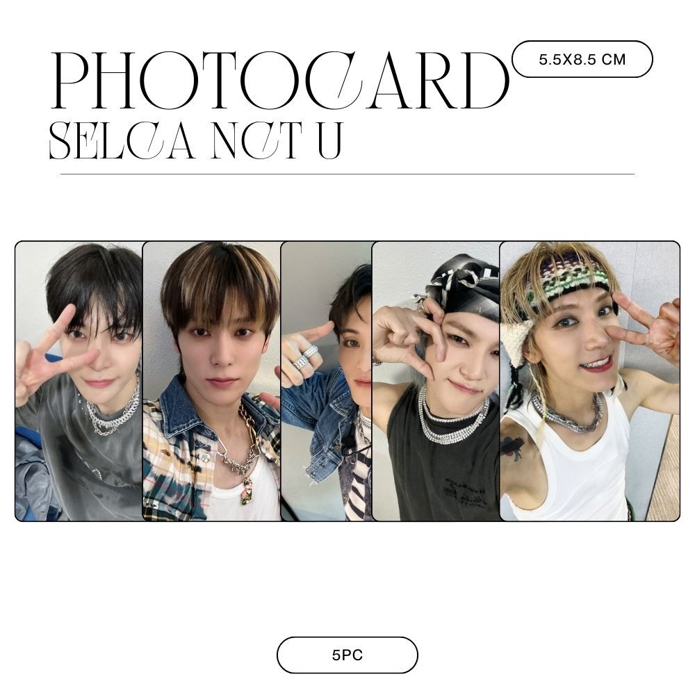 NCT U SELCA BAGGY JEANS PHOTOCARD (CONTENTS 5 ชิ้น + ลามิเนต 2 ด้าน) การ์ด KPOP เซ็นชื่อเกาหลี IDOL 