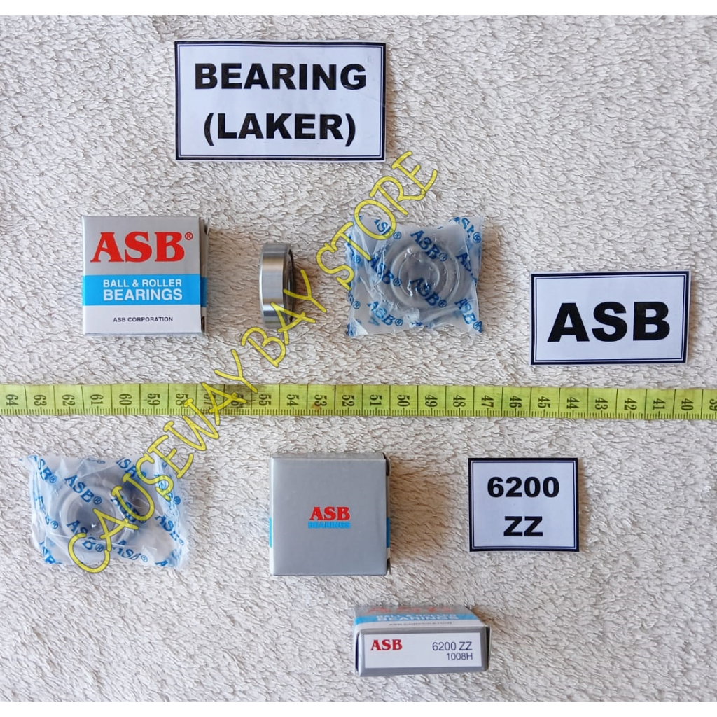 BEARING ( LAKER ) 6200 ZZ ASB BRAND