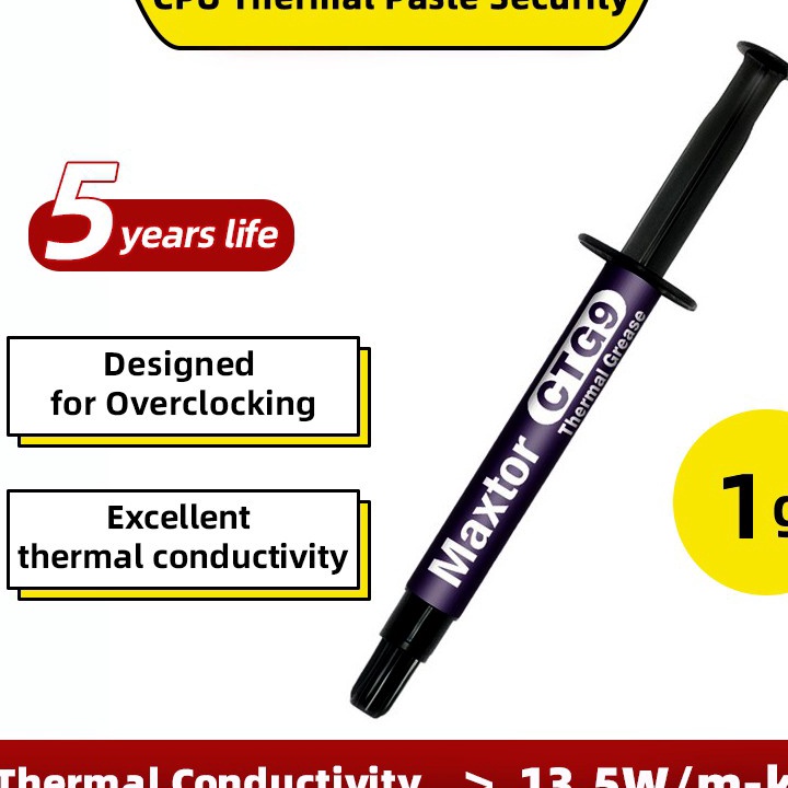 ←➲❊✩ Maxtor CTG9 Cooling Paste Thermal 1 กรัม Thermal Compound Thermal Paste 1g Thermal Paste 1 กรัม