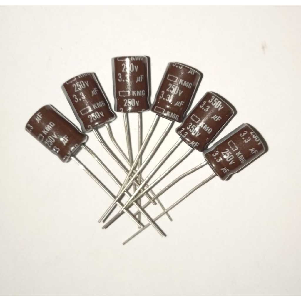 Elko 250v 3.3uf Elco 3.3uf 250v เนื้อหา 10 ชิ้นเดิม