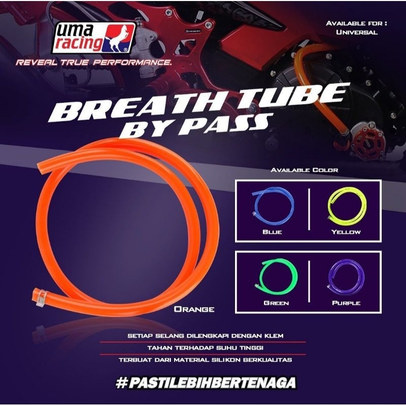 MESIN UMA RACING ENGINE AIR HOSE-BREATH TUBE UMA RACING ORIGINAL UNIVERSAL