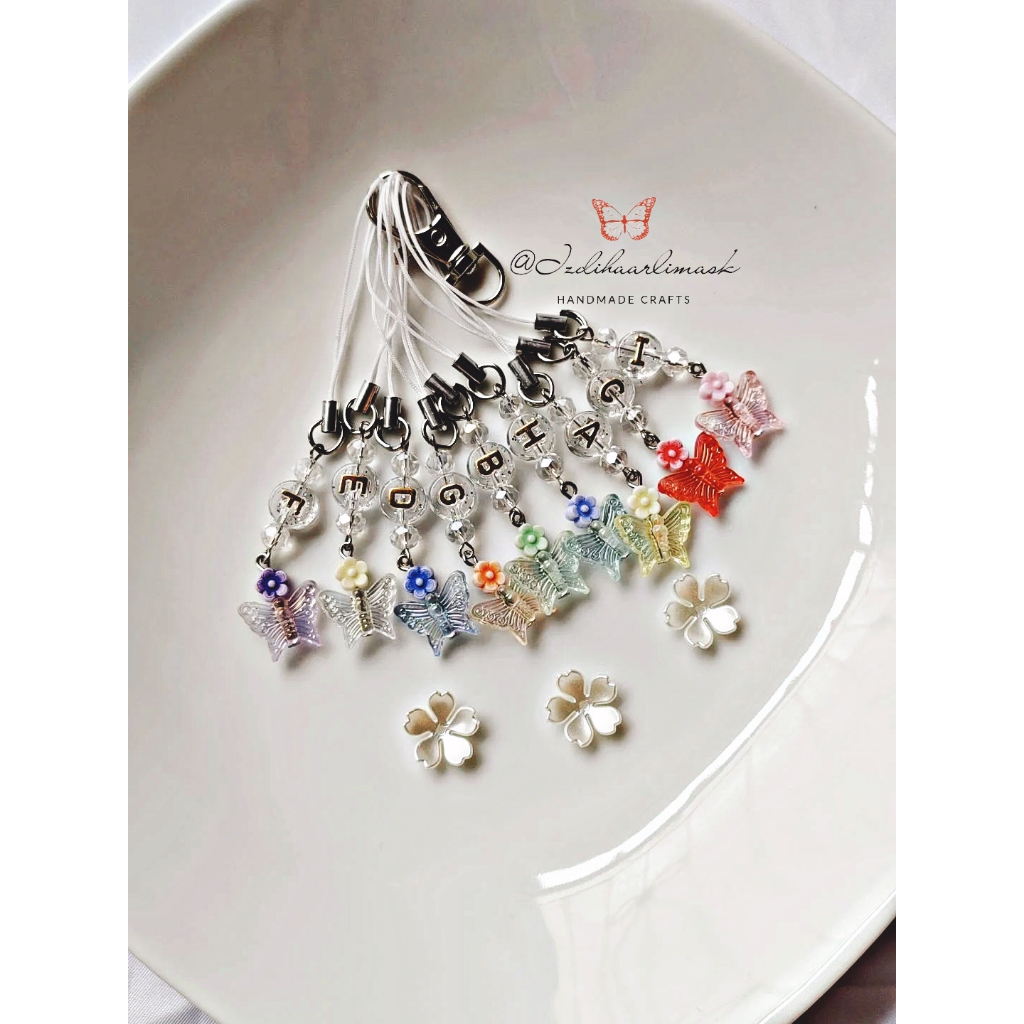 HP * PART I * PHONE STRAP * PHONE CHARM * PHONE LANYARD * PHONE STRAP * ALPHABETH * LETTERS * BEAD P