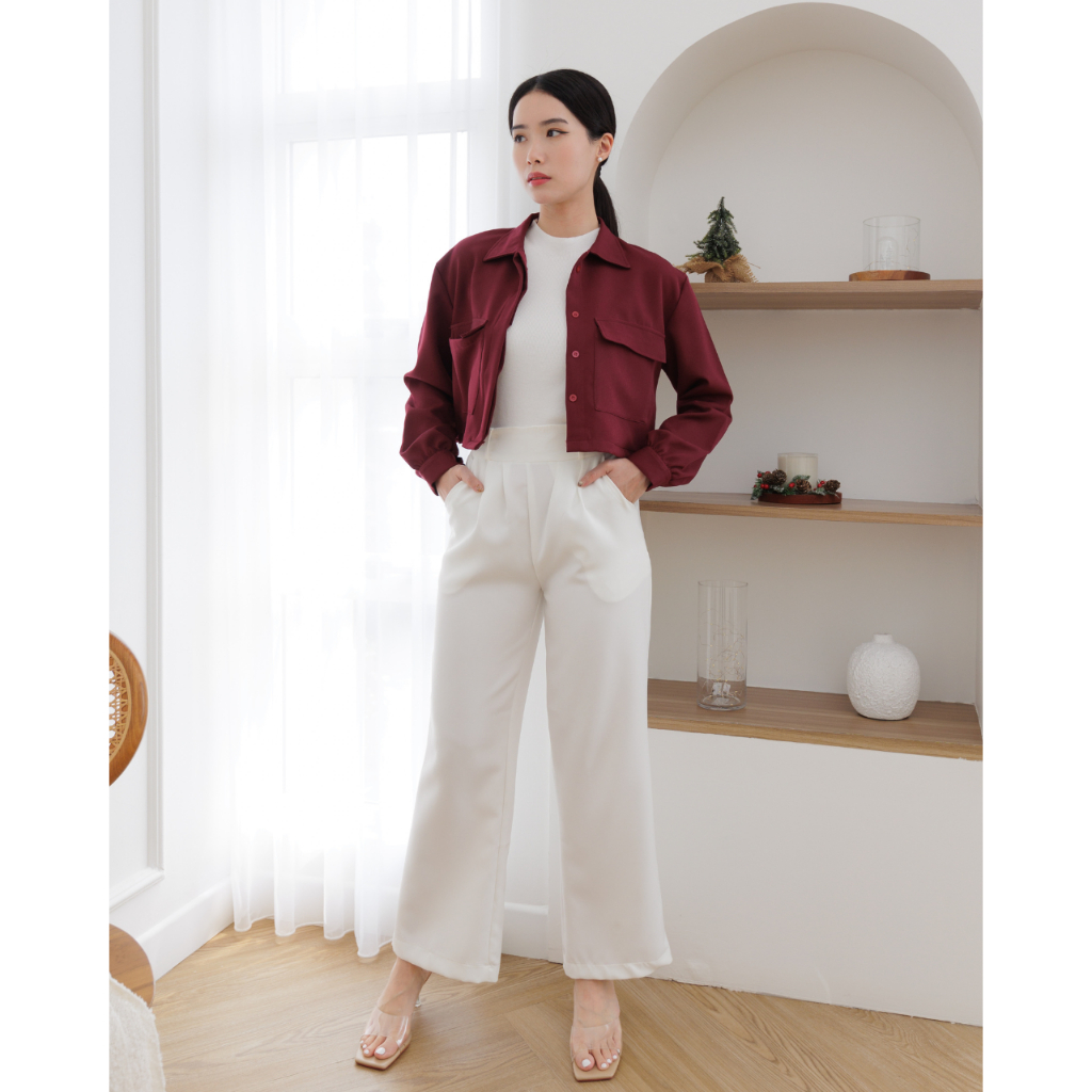 [ Canary ] Roxanne Outer / Korean Blazer / Womens Top