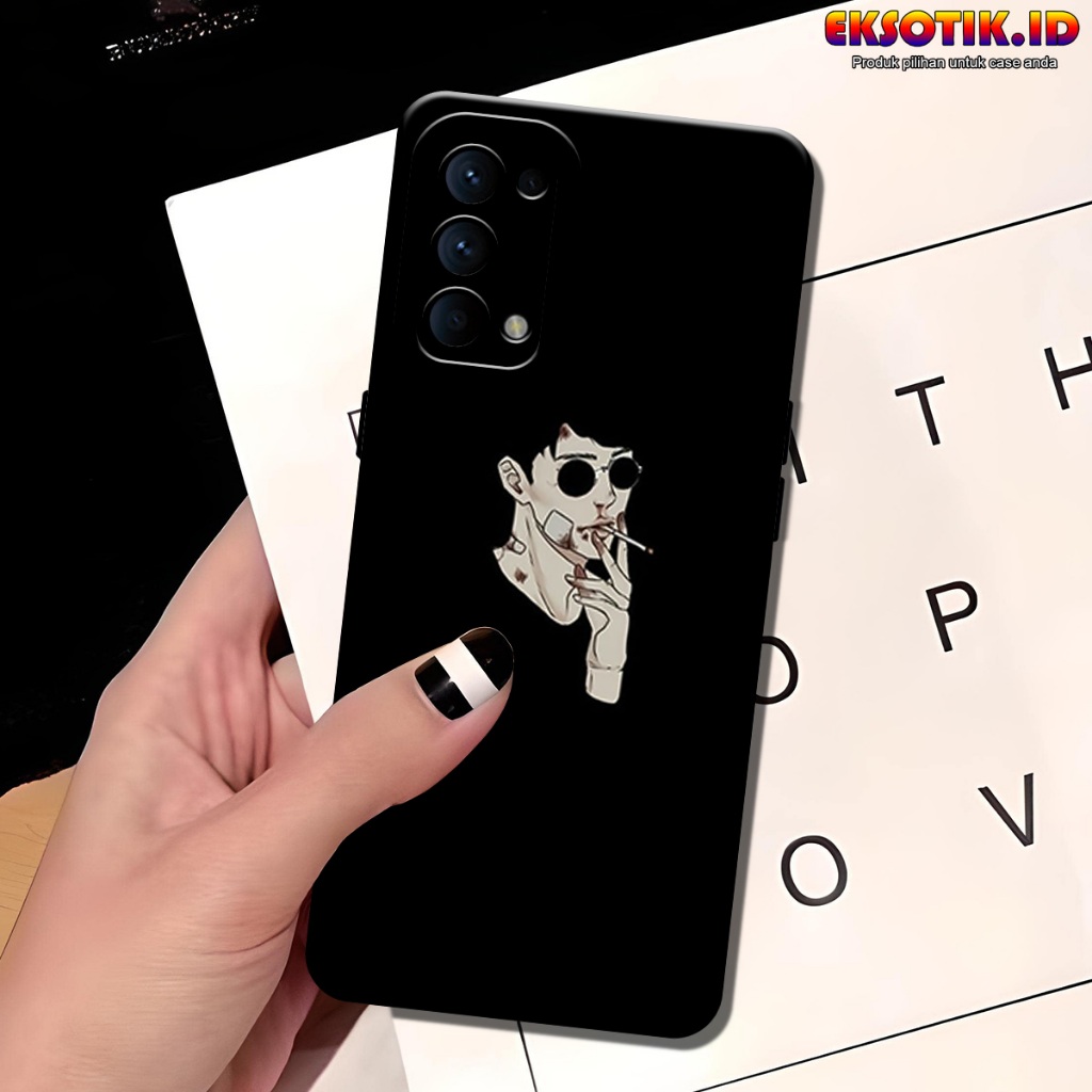 OPPO RENO 5 กรณี Eksotik.id OPPO RENO 5 ปลอก OPPO RENO 5 ซิลิโคนโทรศัพท์มือถือผิวอุปกรณ์เสริม OPPO R