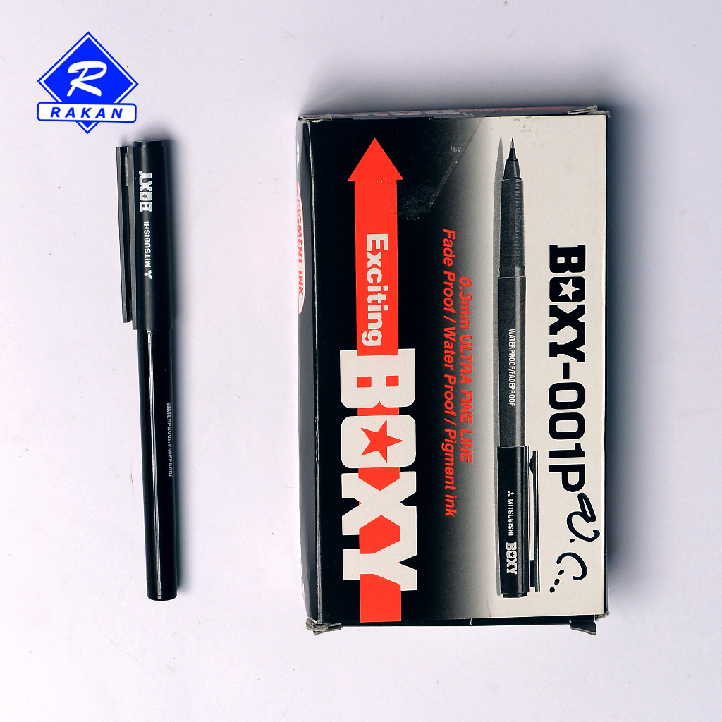 Mitsubishi 001P Boxy ปากกา 0.3 มม. / ชิ้น