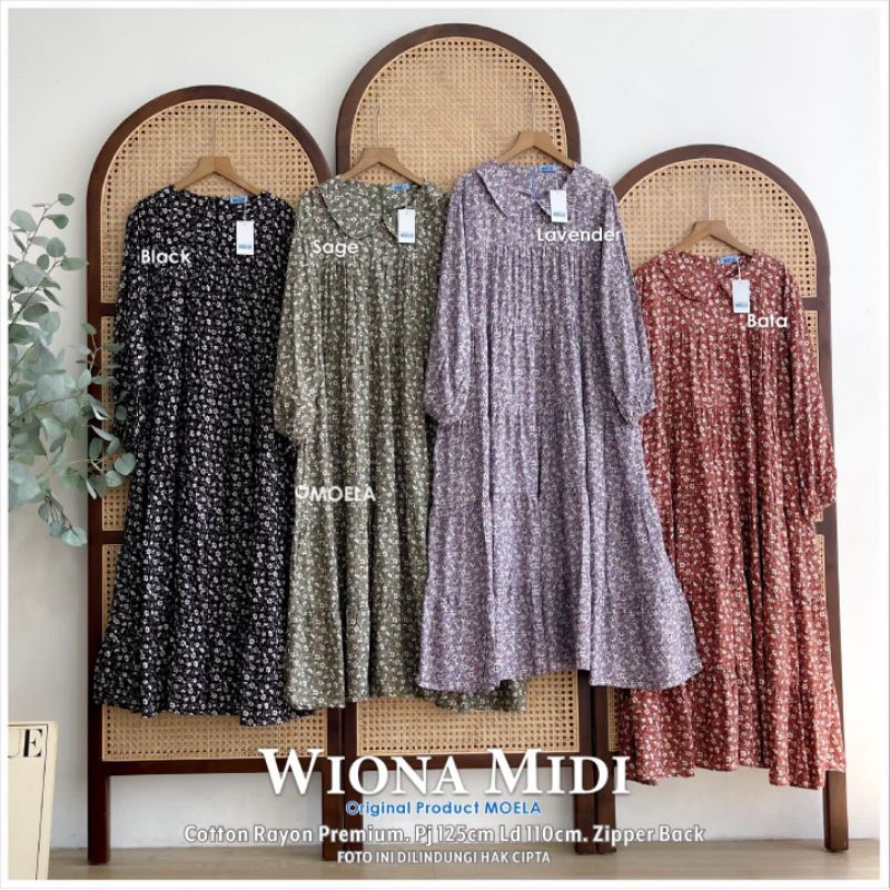 Wiona MIDI BY MOELA ซิปหลัง