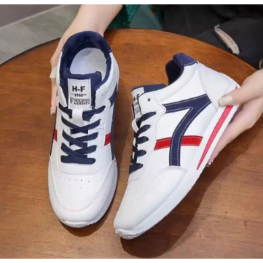 Putih รองเท้าผ้าใบ รองเท้ากีฬา รองเท้าสแลนเนอร์ ลําลอง สีขาว สไตล์เกาหลี สําหรับผู้หญิง DZ-07