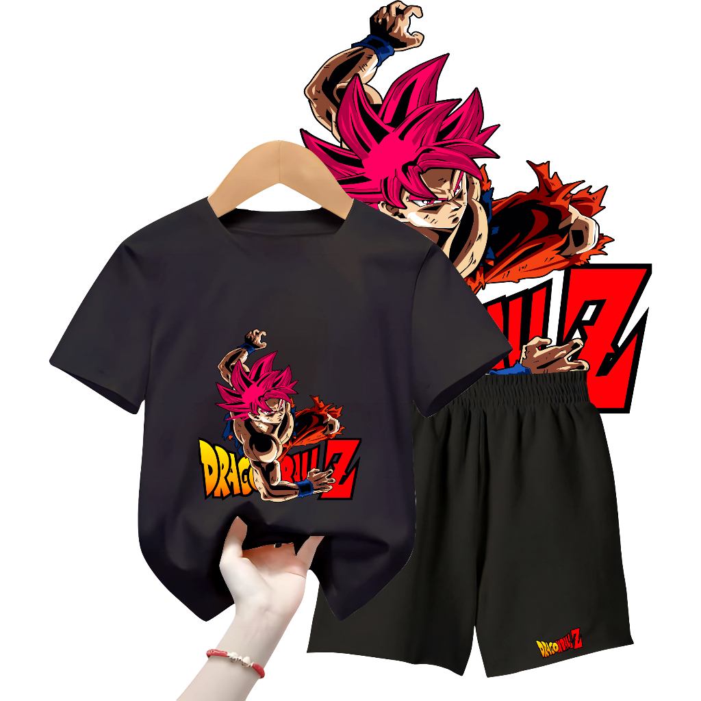 Goku DRAGONBALL กางเกงขาสั้น สําหรับเด็กผู้ชาย | ใหม่ล่าสุด เสื้อยืด สําหรับเด็กผู้หญิง ผู้ชาย อายุ 5-10 ปี