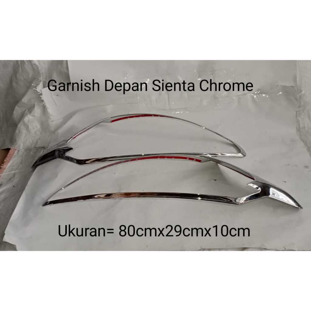 Garnish List ไฟหน้า Toyota Sienta ครอบประดับไฟท้าย Sienta car ด้านหน้าและด้านหลังหลอดไฟ Garnish รายช