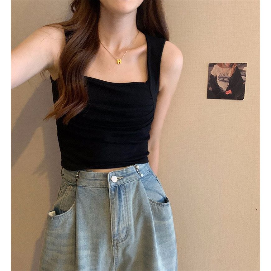 Elizabethgrosir1 Tank Top Import Cup Bra ขายส่ง 55 ถักนําเข้า EN M0320