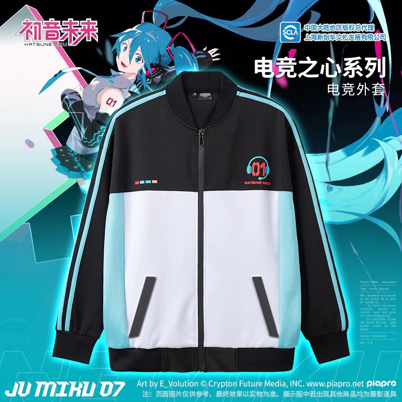 เสื้อแจ็คเก็ต VOCALOID JACKET HATSUNE MIKU HEART OF ESPORTS BOMBER JV MIKU 07