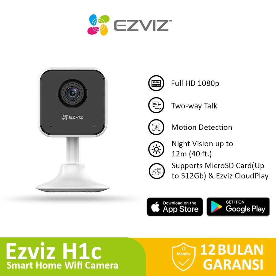 EZVIZ H1C SMART HOME WIFI IP CAMERA กล้องวงจรปิดในร่ม TYPE C