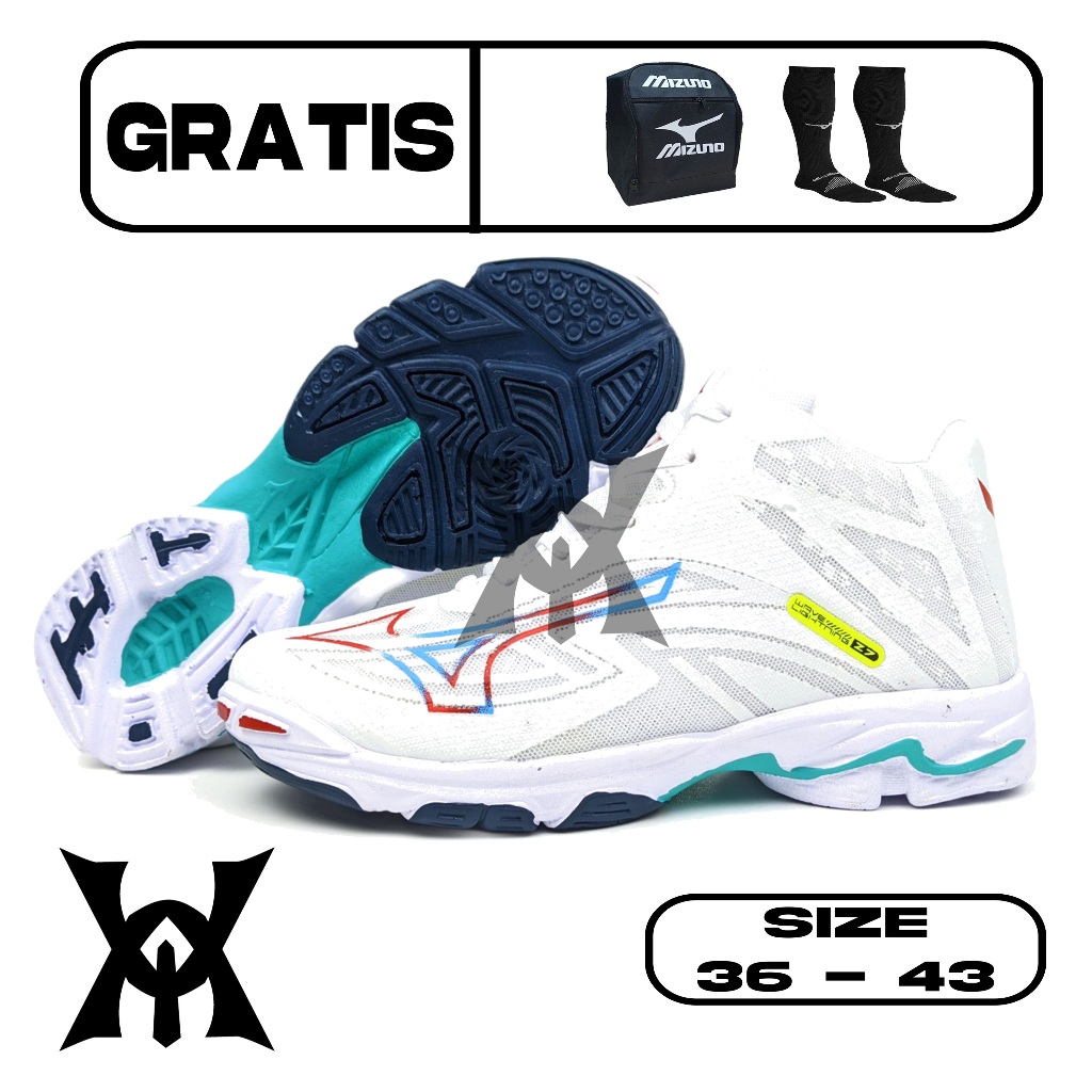 Mizuno wave lightning z7 รองเท้าวอลเลย์บอล Mizuno ผู้หญิงผู้ชาย wlz 7 รองเท้าวอลเลย์บอล Mizuno wlz 7