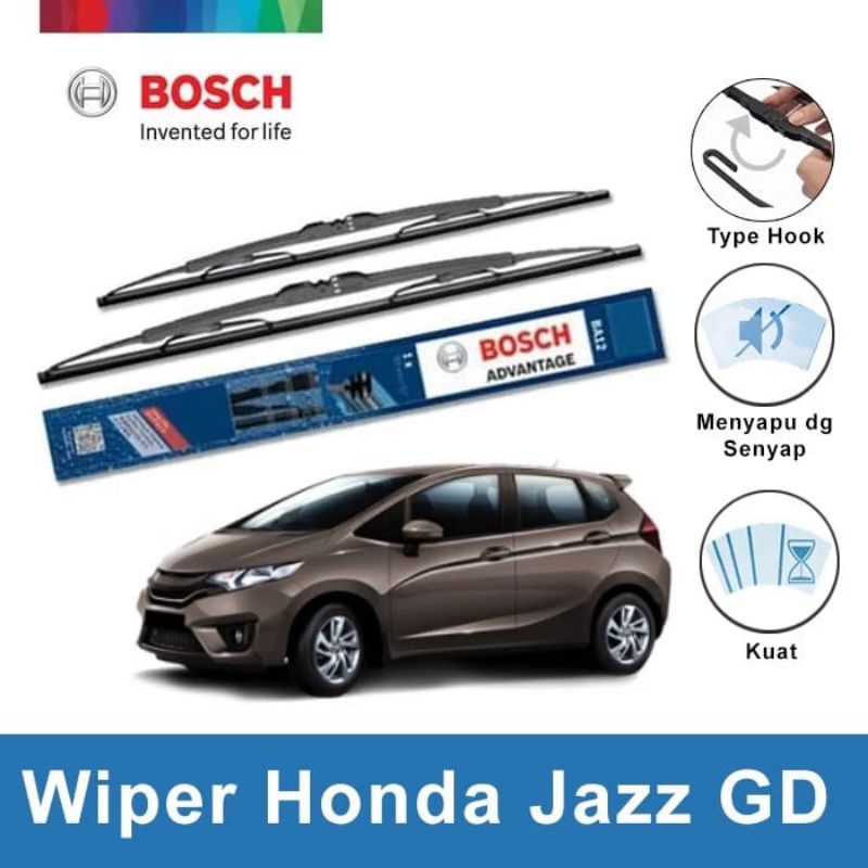 Honda Jazz GD Merak Bosch 24" 14" ที่ปัดน้ําฝนด้านหน้า