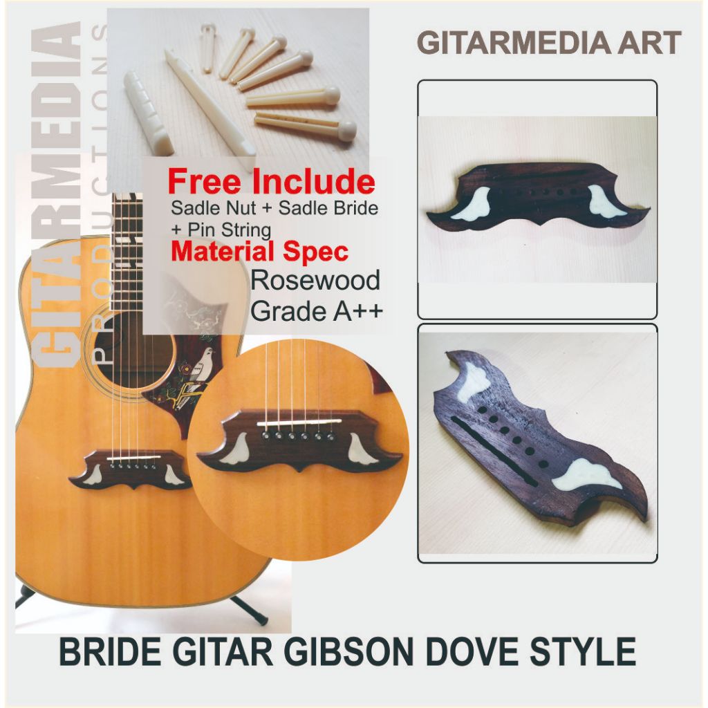 สะพานสายกีตาร์อะคูสติก gibson dove