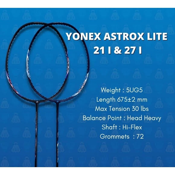 ไม้แบดมินตัน Yonex Astrox Lite 27i ORIGINAL 100%