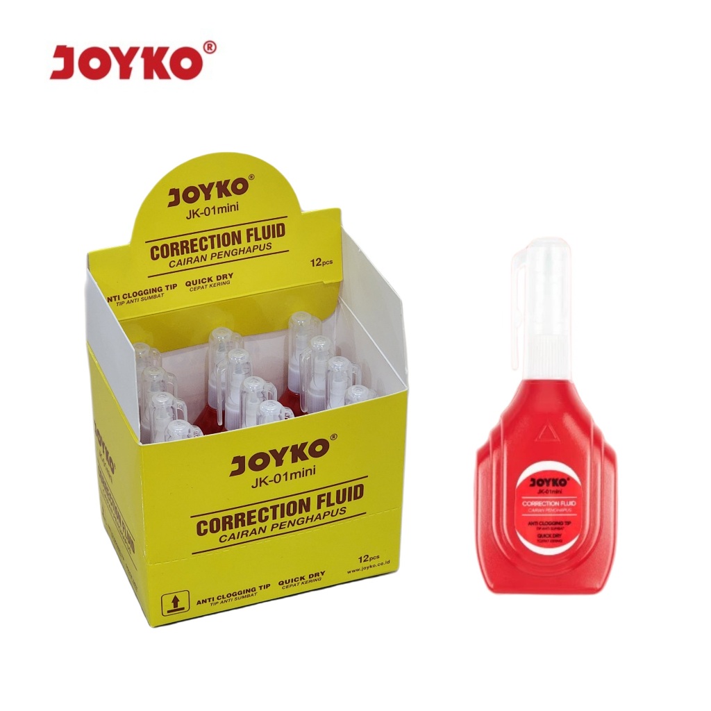 1 LSN / 12 ชิ้น Correction Fluid Joyko JK-01 Mini Correction Fluid