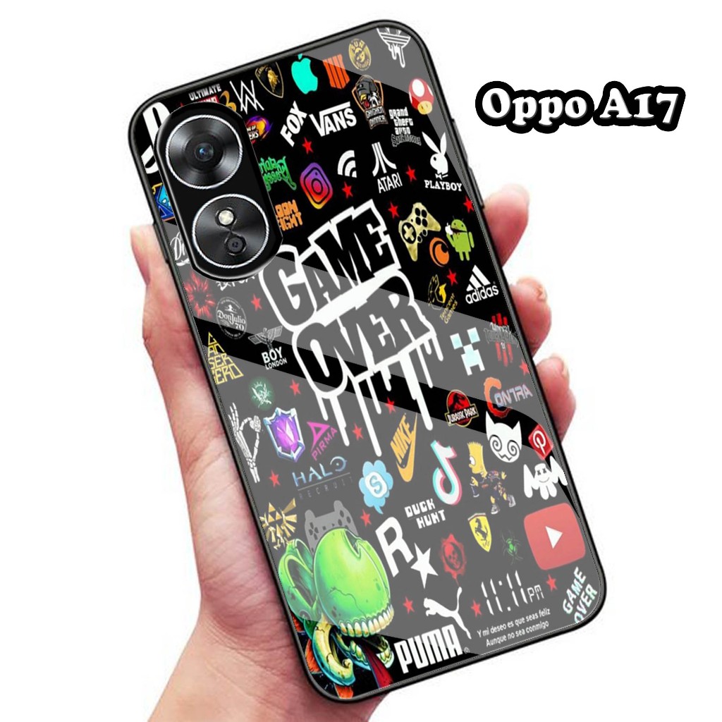 (KK-48) Opoo A17 เคสนิ่ม กระจก - ล่าสุด Oppo A17 เคสกระจก ซิลิโคน Hp Oppo A17 - เคสหรูหรา - เคส Oppo ล่าสุด