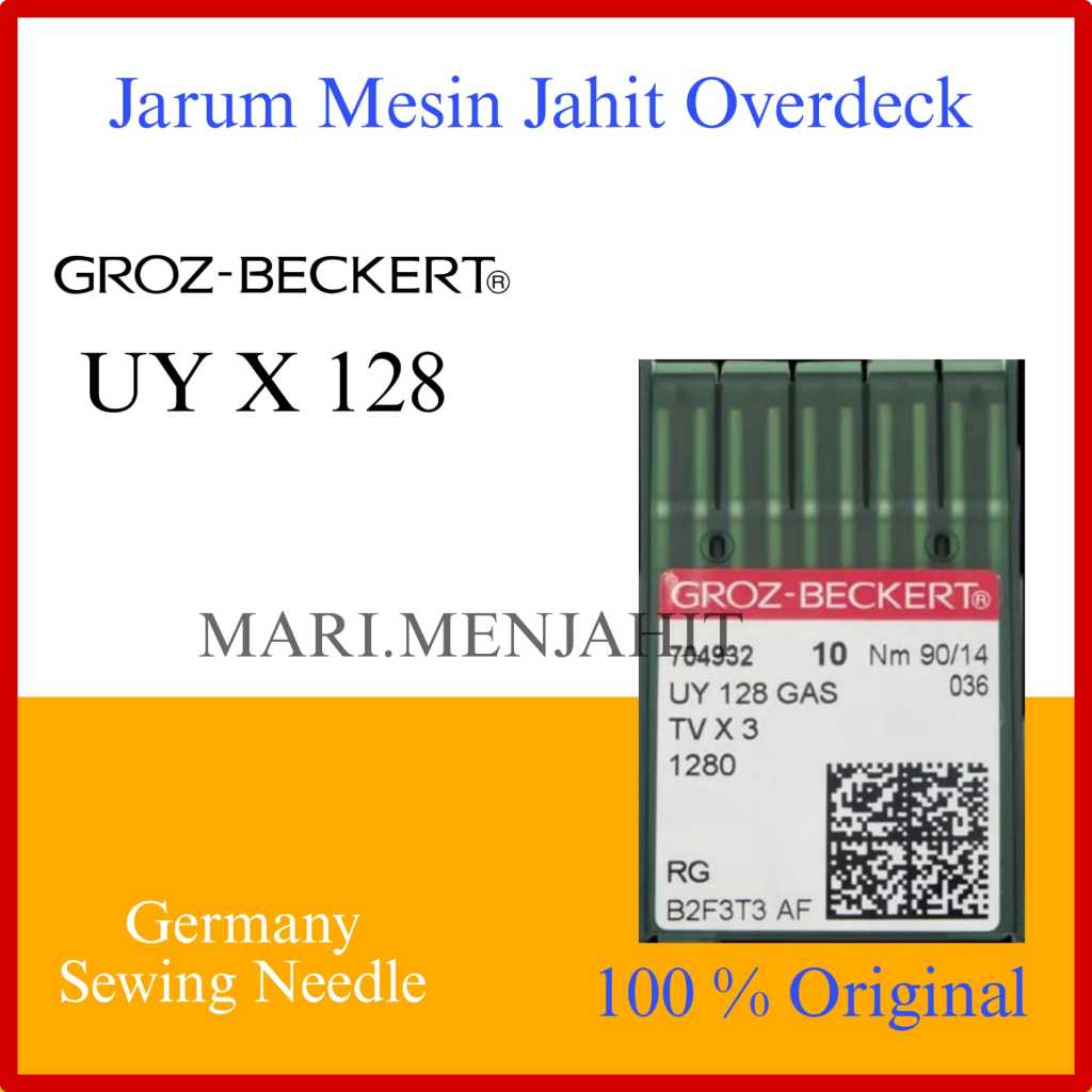 เข็ม Beckert MESIN UYx128 / UY x 128 GBS Overdeck Machine Kamput Kakut GrozBeckert