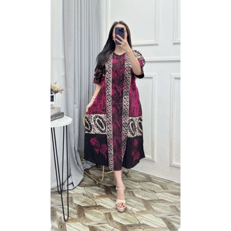 Daster Batik Cap Malaman Daster Busui Ld 115 Pb 120